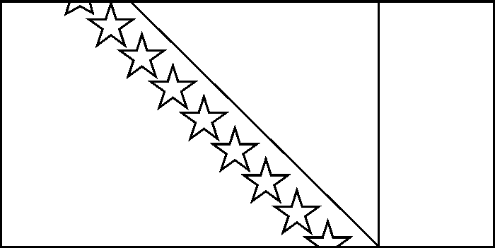 coloring picture of Bosnia and Herzegovina  flag